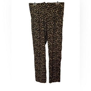 Basement Collection Animal Print Women’s Pants | Front‎ Zipper | size M